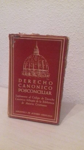 Portada del libro de DERECHO CANONICO POSCONCILIAR SUPLEMENTO AL CODIGO DE DERECHO CANONICO BILINGUE DE LA BIBLIOTECA DE...