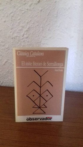 Portada del libro de EL MITE LITERARI DE SERRALLONGA