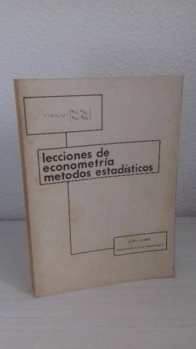 Portada del libro de LECCIONES DE ECONOMETRIA METODOS ESTADISTICOS