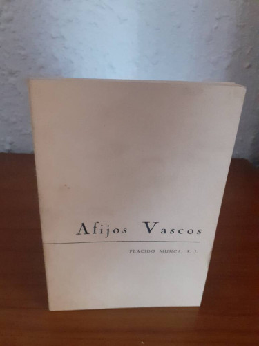 Portada del libro de AFIJOS VASCOS