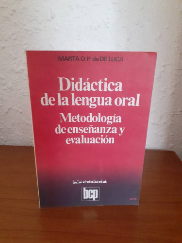 Portada del libro de DIDACTICA DE LA LENGUA ORAL METODOLOGIA DE ENSEÑANZA Y EVALUACION