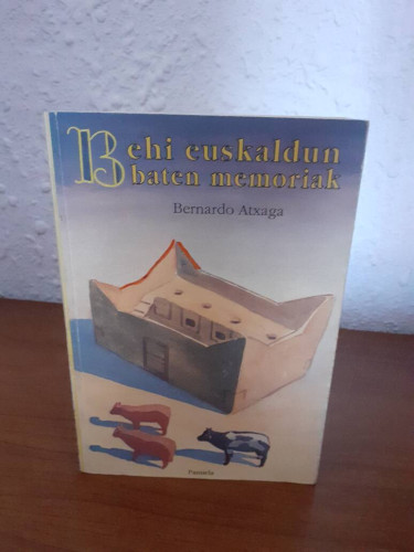 Portada del libro de BEHI EUSKALDUN BATEN MEMORIAK