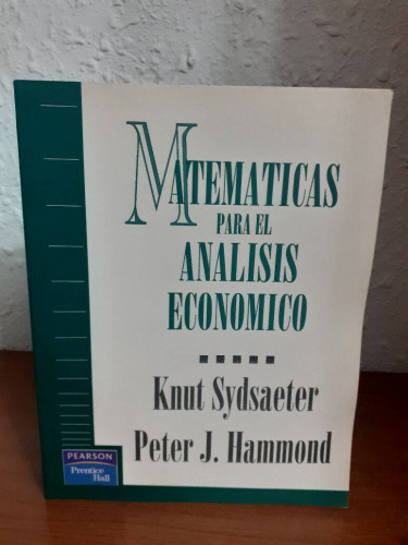 Portada del libro de MATEMATICAS PARA ANALISIS ECONOMICO