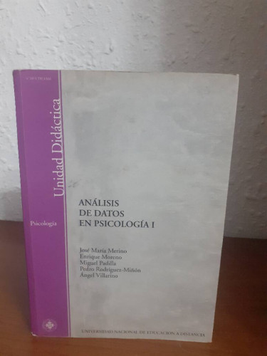 Portada del libro de ANALISIS DE DATOS EN PSICOLOGIA I