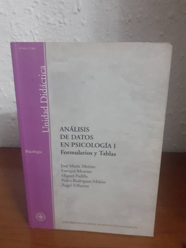 Portada del libro de ANALISIS DE DATOS EN PSICOLOGIA I FORMULARIOS Y TABLAS