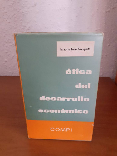 Portada del libro de ETICA DEL DESARROLLO ECONOMICO