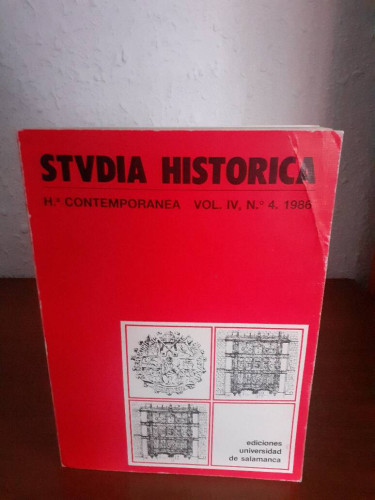 Portada del libro de STUDIA HISTORICA Hª CONTEMPORANEA VOL IV Nº 4