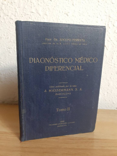 Portada del libro de DIAGNOSTICO MEDICO DIFERENCIAL TOMO II