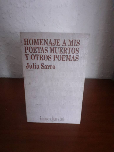 Portada del libro de HOMENAJE A MIS POETAS MUERTOS Y OTROS POEMAS