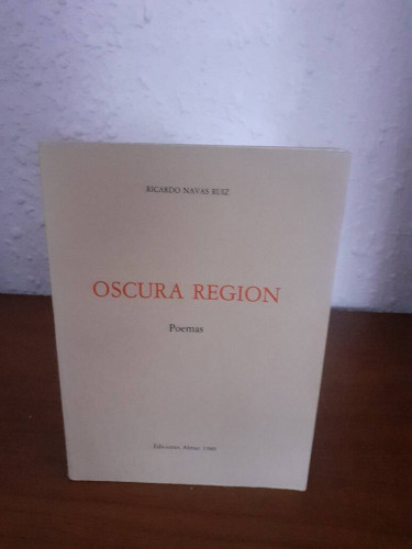 Portada del libro de OSCURA REGION POEMAS