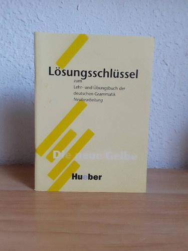 Portada del libro de LOSUNGSSCHLUSSEL ZUM LEHR UND UBUNGSBUCH DER DEUTSCHEN GRAMMATIK NEUBEARBEITUNG