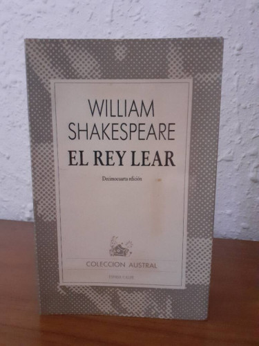 Portada del libro de REY LEAR, EL