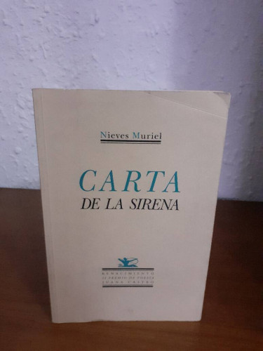 Portada del libro de CARTA DE LA SIRENA