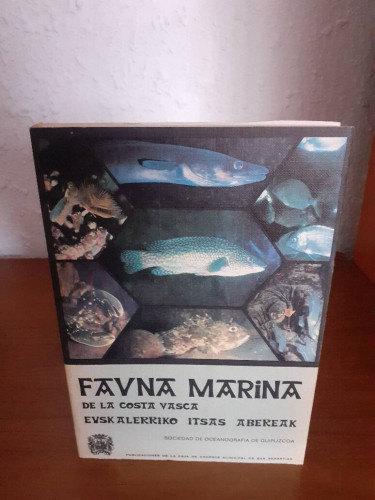 Portada del libro de FAUNA MARINA DE LA COSTA VASCA // EUSKALERRIKO ITSAS ABEREAK