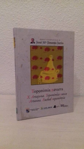 Portada del libro de TOPONOMIA NAVARRA X ARTAJONA TOPONIMIA VASCA ARTAXOA EUSKAL TOPONIMIA