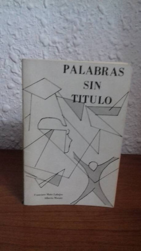 Portada del libro de PALABRAS SIN TITULO