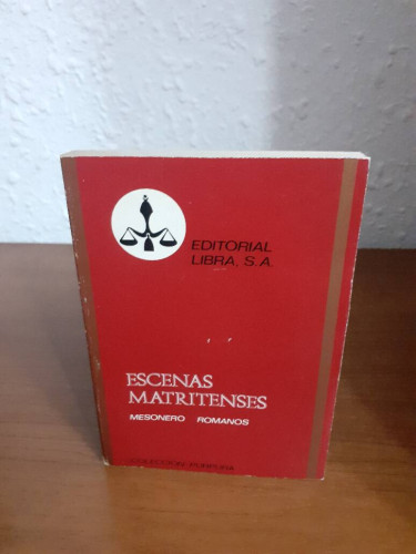 Portada del libro de ESCENAS MATRITENSES