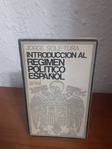 Portada del libro de INTRODUCCION AL REGIMEN POLITICO ESPAÑOL