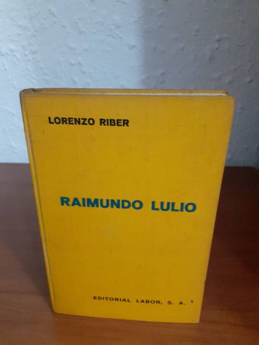 Portada del libro de RAIMUNDO LULIO