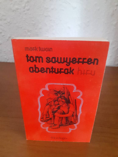 Portada del libro de TOM SAWYERREN ABENTURAK