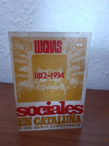 Portada del libro de LUCHAS SOCIALES EN CATALUÑA 1812 1934