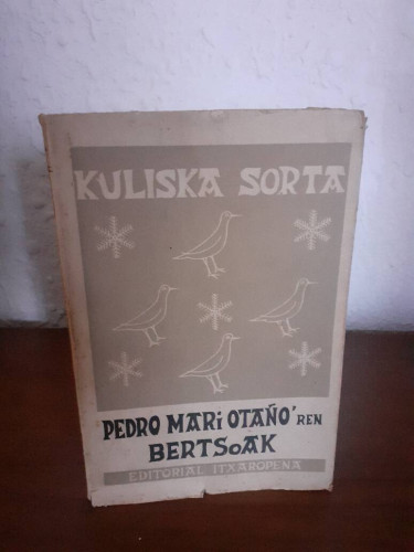 Portada del libro de PEDRO MARI OTAÑO'REN BERTSOAK