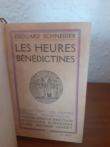 Portada del libro de LES HEURES BENEDICTINES