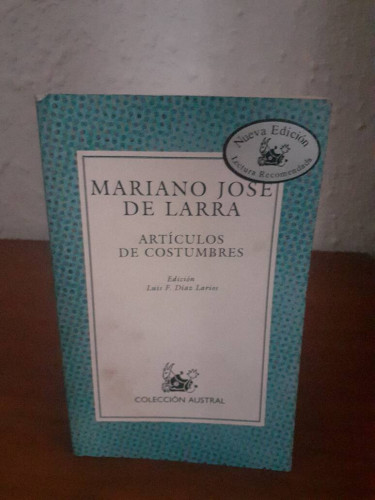 Portada del libro de ARTICULOS DE COSTUMBRES