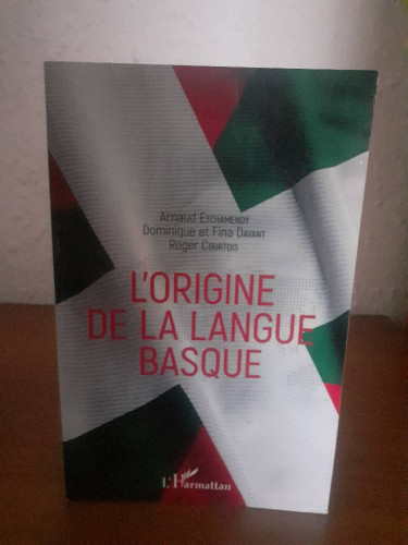 Portada del libro de L'ORIGINE DE LA LANGUE BASQUE