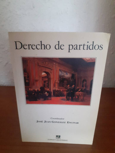 Portada del libro de DERECHO DE PARTIDOS