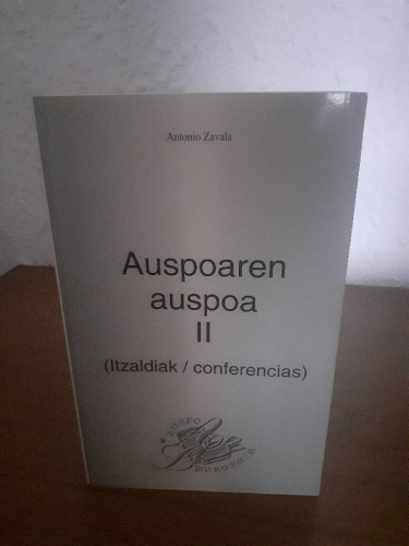 Portada del libro de AUSPOAREN AUSPOA II ITZALDIAK / CONFERENCIAS