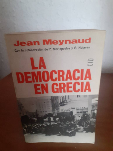 Portada del libro de DEMOCRACIA EN GRECIA, LA