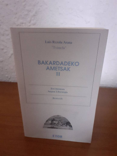 Portada del libro de BAKARDADEKO AMETSAK II