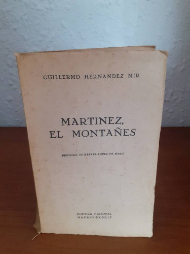 Portada del libro de MARTINEZ EL MONTAÑES