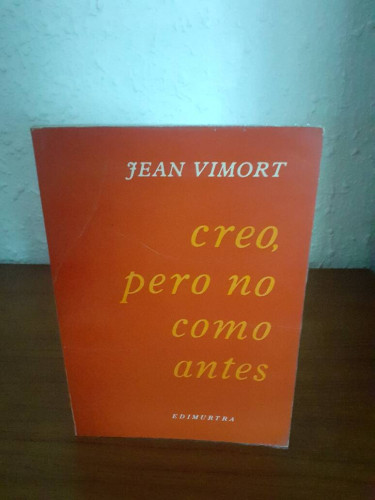 Portada del libro de CREO PERO NO COMO ANTES