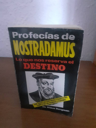 Portada del libro de PROFECIAS DE NOSTRADAMUS LO QUE NOS RESERVA EL DESTINO