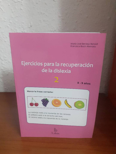 Portada del libro de EJERCICIOS PARA LA RECUPERACION DE LA DISLEXIA 2