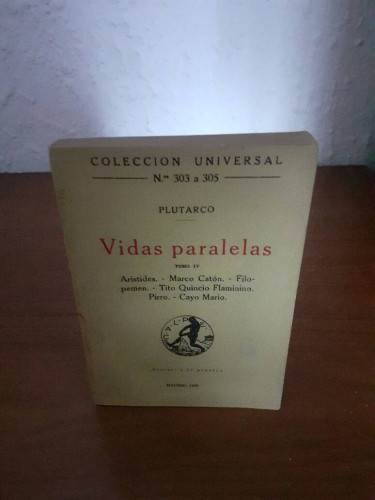 Portada del libro de VIDAS PARALELAS TOMO IV