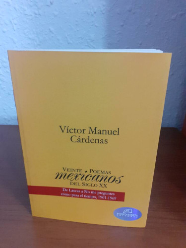 Portada del libro de VEINTE POEMAS MEXICANOS DEL SIGLO XX