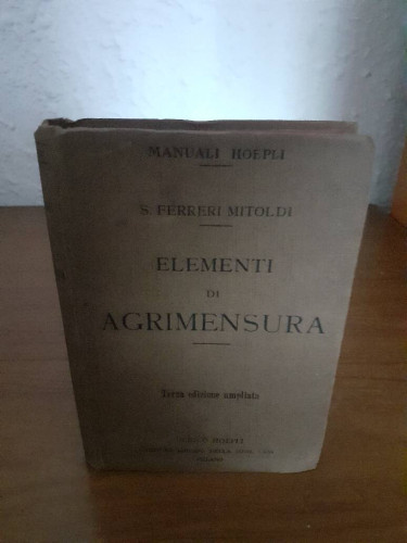 Portada del libro de ELEMENTI DI AGRIMENSURA