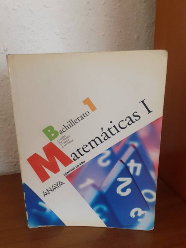 Portada del libro de MATEMATICAS I BACHILLERATO 1