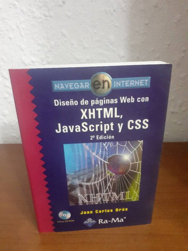 Portada del libro de DISEÑO DE PAGINAS WEB CON XHTML JAVASCRIPT Y CSS