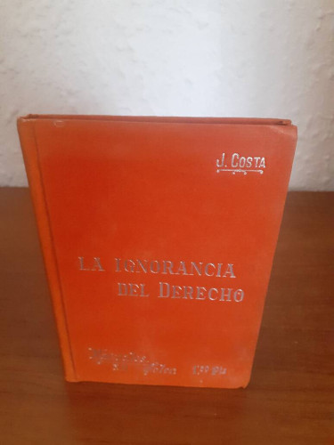 Portada del libro de IGNORANCIA DEL DERECHO