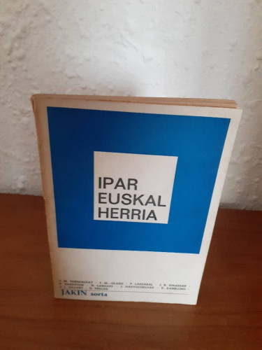 Portada del libro de IPAR EUSKAL HERRIA JAKIN SORTA