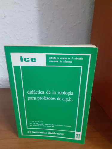 Portada del libro de Didáctica de la ecología para profesores de e.g.b.