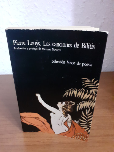 Portada del libro de Canciones de Bilitis, las