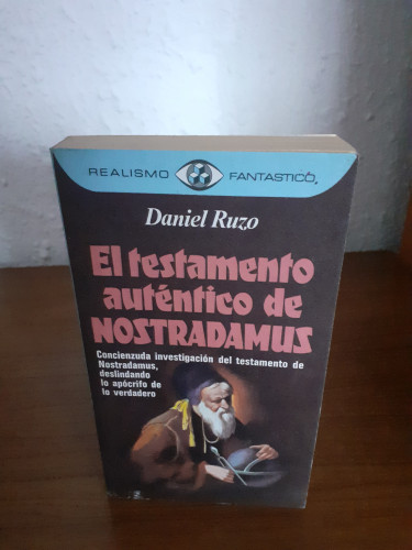 Portada del libro de Testamento auténtico de Nostradamus, el