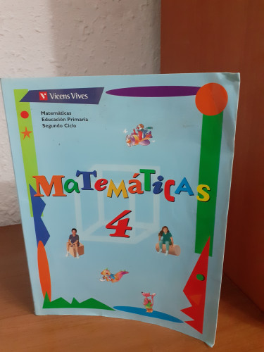 Portada del libro de Matematicas 4 Primaria