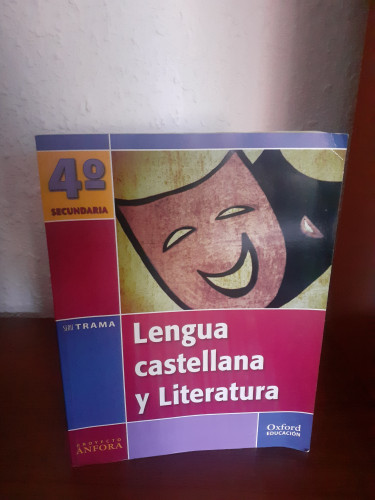 Portada del libro de Lengua castellana y literatura 4º ESO Serie Trama Proyecto Ánfora