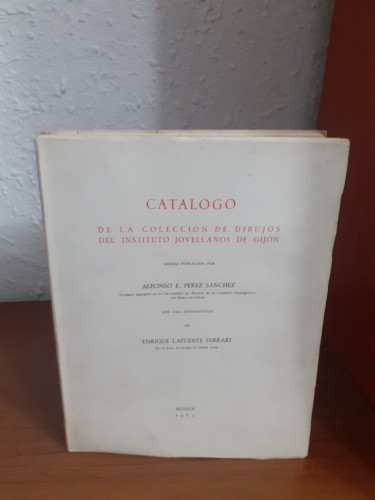 Portada del libro de Catálogo de la colección de dibujos del Instituto Jovellanos de 
Gijón